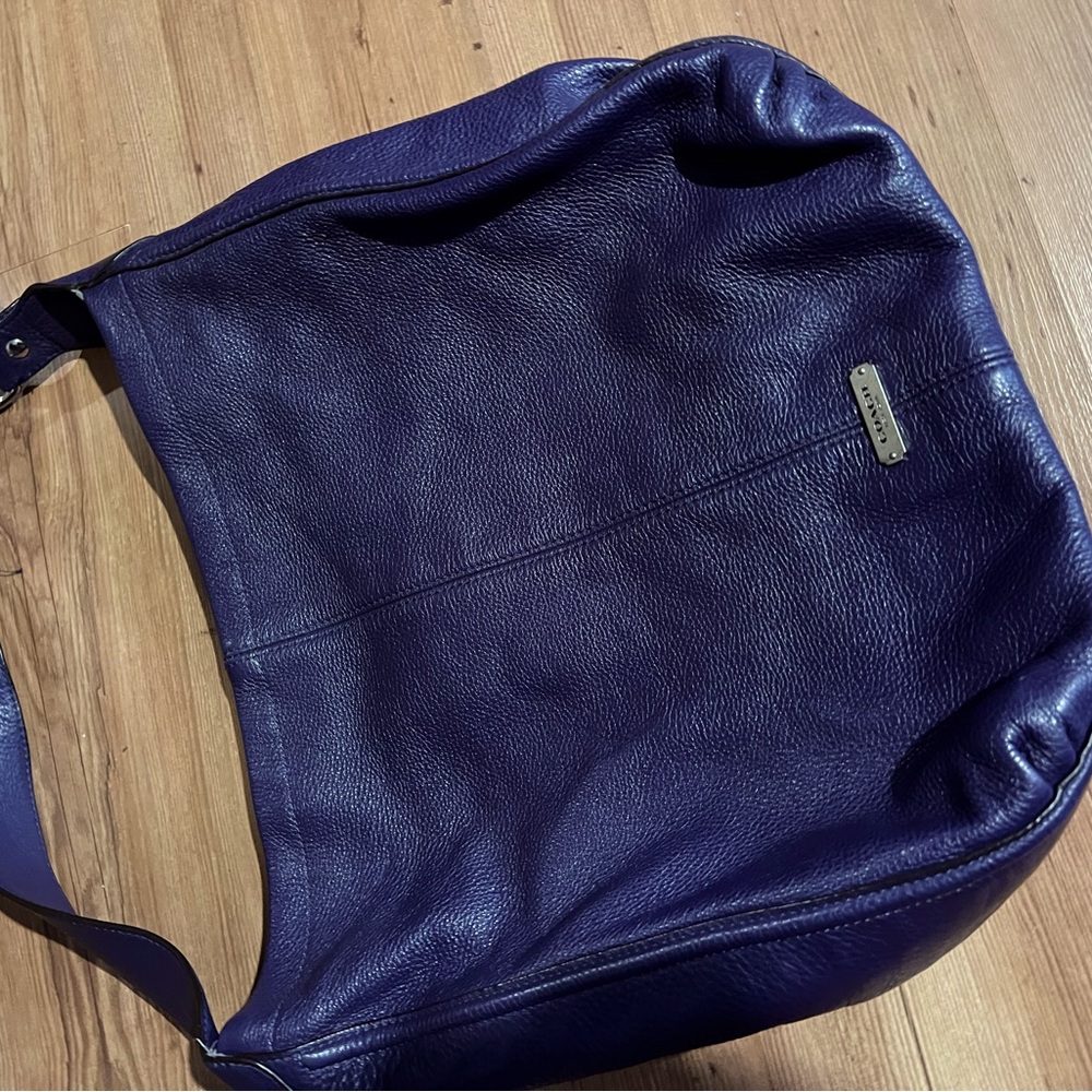 Leather coach purse